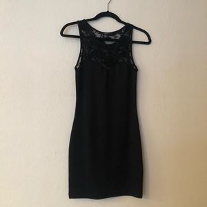 Sexy lace body con dress